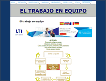 Tablet Screenshot of eltrabajoenequipo.com